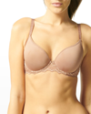Simone Perele Caresse 3d Plunge Spacer Bra In Cocoa Brown