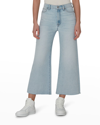 7 For All Mankind Wide-leg Cropped Comfort Stretch Jeans In Lv Sandalwood