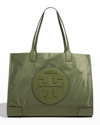 Tory Burch Ella Logo Recycled Nylon Tote Bag In Palm Leaf