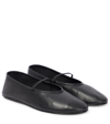 THE ROW LEATHER BALLET FLATS