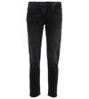 Ag Ex-boyfriend Mid-rise Slim Jeans In Blk5
