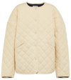 Totême Quilted Organic Cotton Canvas Jacket In Light Hay