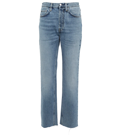Totême Toteme Woman Jeans Blue Size 26w-30l Cotton