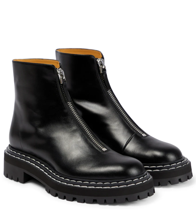 Proenza Schouler Zip-fastening Ankle Boots In Black