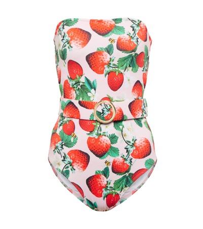 Alexandra Miro Whitney Printed Swimsuit In Berry Prt