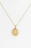 Kate Spade 'one In A Million' Initial Pendant Necklace In J- Gold