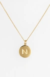 Kate Spade 'one In A Million' Initial Pendant Necklace In N- Gold
