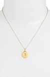 Kate Spade One In A Million Initial Pendant Necklace In R- Gold