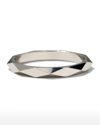 Boucheron Facette Medium Platinum Wedding Band Ring
