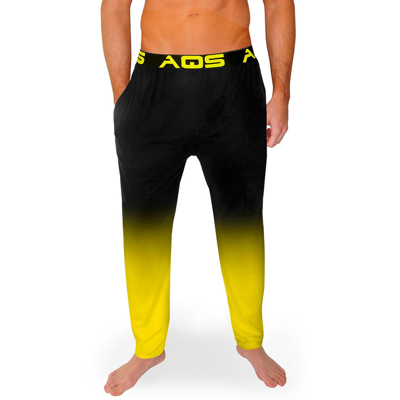 Aqs Ombrè Lounge Pants In Black/yellow Ombre