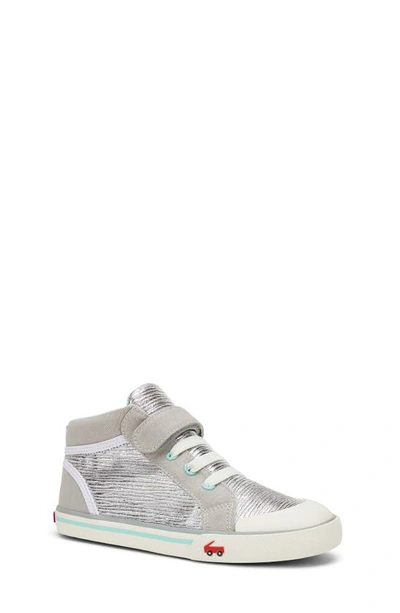 See Kai Run Kids' Peyton Sneaker In Silver