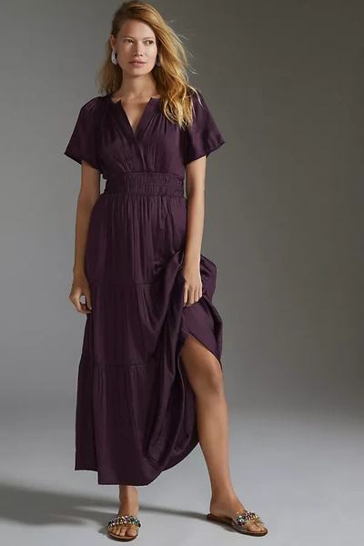 The Somerset Collection By Anthropologie The Somerset Maxi Dress In Purple  | ModeSens