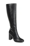Journee Collection Karima Vegan Leather Tall Boot In Black