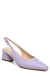 Franco Sarto Jacer Block Heel Leather Slingback Pump In Lilac