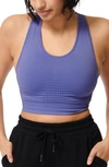 Sweaty Betty Stamina Sports Bra In Cornflower Blue