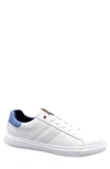 Ben Sherman Hardie Trainer Sneaker In White/blue Pu