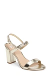 Bp. Lula Slingback Sandal In Gold Faux Leather