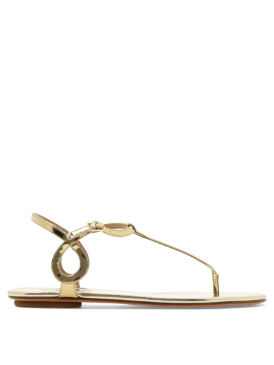Aquazzura "almost Bare" Sandals In Gold