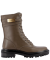 TORY BURCH "T HARDWARE" MILITARY BOOTS