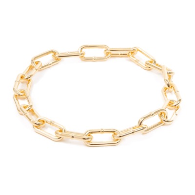 Bottega Veneta Chain Necklace In Metallic