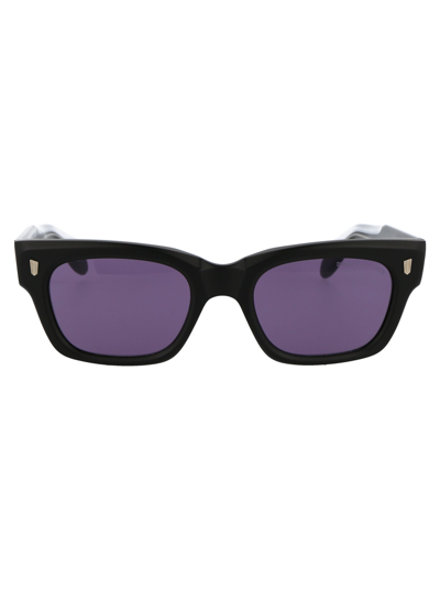 Cutler And Gross Cutler & Gross 1391 Rectangular Frame Sunglasses In Matt Black