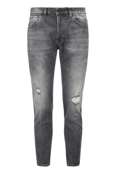 DONDUP DONDUP BRIGHTON - CARROT FIT JEANS WITH RIPS