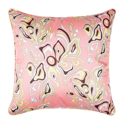 Emilio Pucci Pucci  Silk Pillow Object In Pink &amp; Purple