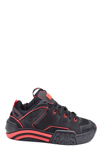 Gcds Contrast Trim Low-top Sneakers In Black