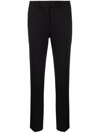 Incotex High-waisted Slim-fit Trousers In Black