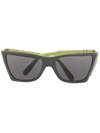 Jw Anderson Green Persol Edition Wide Frame Sunglasses In Green