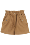 Kenzo Paperbag Cotton Shorts In Mixed Colours