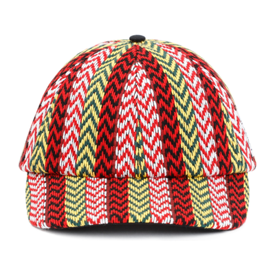 【LANVIN】Patch Logo Zigzag Ball Cap Lanvin All-over Zig-zag Print Baseball Cap In Multicolour
