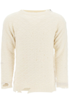 MAISON MARGIELA MAISON MARGIELA DISTRESSED WOOL SWEATER