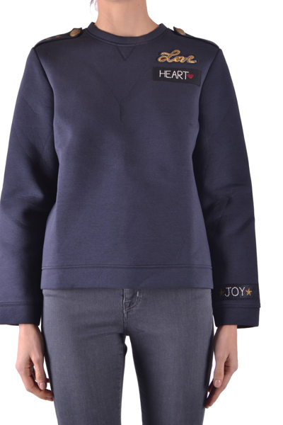 Red Valentino R.e.d. Valentino Sweatshirts Hooded Women In Blue