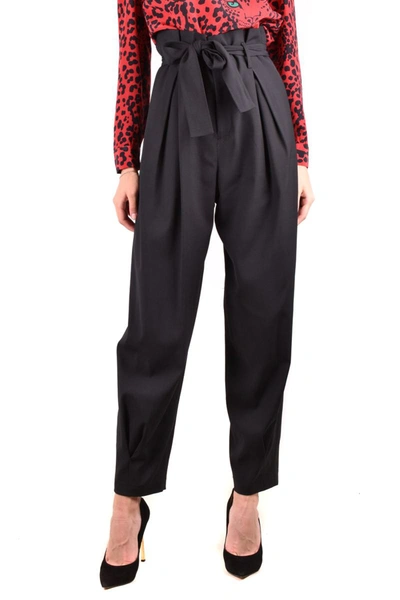 Red Valentino Trousers In Black