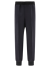 Jil Sander Drawstring Tapered Trousers In Black  