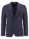 DOLCE & GABBANA SINGLE-BREASTED TWEED BLAZER