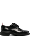 Thom Browne Black Uniform Lace-up Derbys