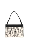 WANDLER WANDLER HANNA ZEBRA-STRIPED PONY SKIN BAG