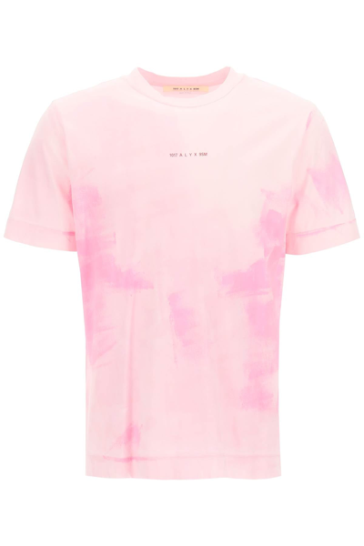 Alyx 1017  9sm Nightmare Print Tie-dye T-shirt In Pink