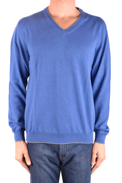 Altea Mens Blue Cotton Sweater
