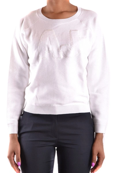 Armani Jeans Womens White Cotton Sweater