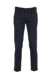 Dondup Gaubert Stretch Cotton Trousers In Blue
