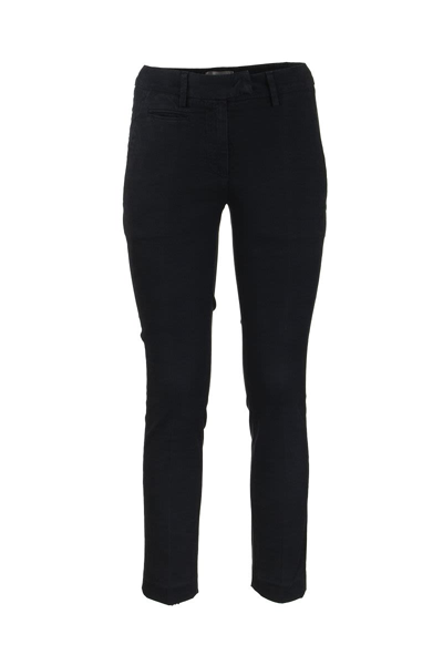 Dondup The Perfect Slim-leg Trousers In Nero