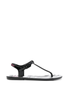 Ea7 Flat Sandals  Women In Black