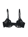 Fleur Du Mal Gardenia Lace Demi Bra In Black