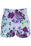 KENZO KENZO KNIT SHORTS WITH BLURRED FLOWERS