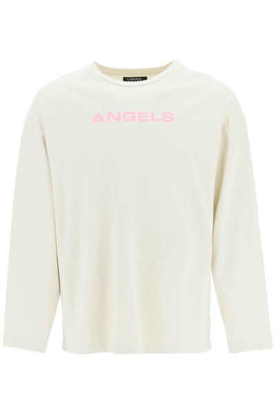 Liberal Youth Ministry T Shirt Manica Lunga Angels In Beige