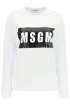 Msgm Printed French Cotton-terry Sweatshirt In Mixed Colours