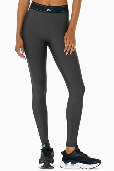 Alo Yoga Airlift High-waist Suit Up Legging - Anthracite In Multi-colour